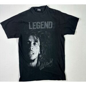 Bob Marley Legend T-Shirt Black Flying Horse L Reggae Graphic Tee